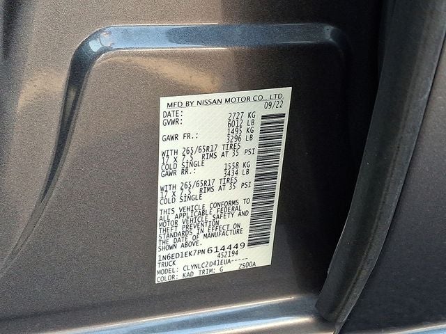 2023 Nissan Frontier SV