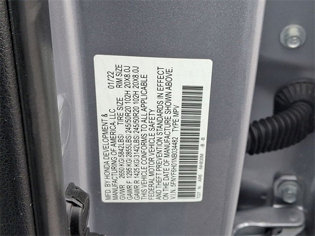 2022 Honda Pilot Elite