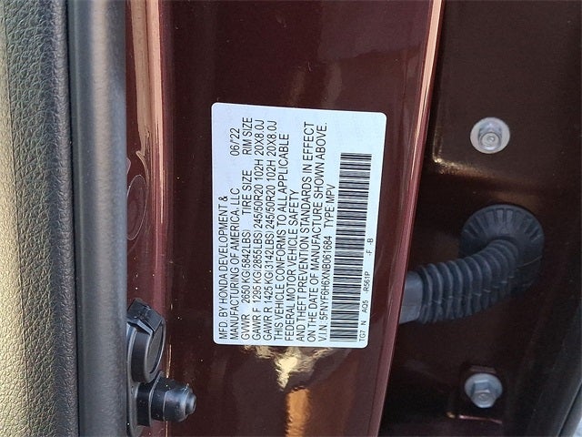 2022 Honda Pilot Touring 7 Passenger