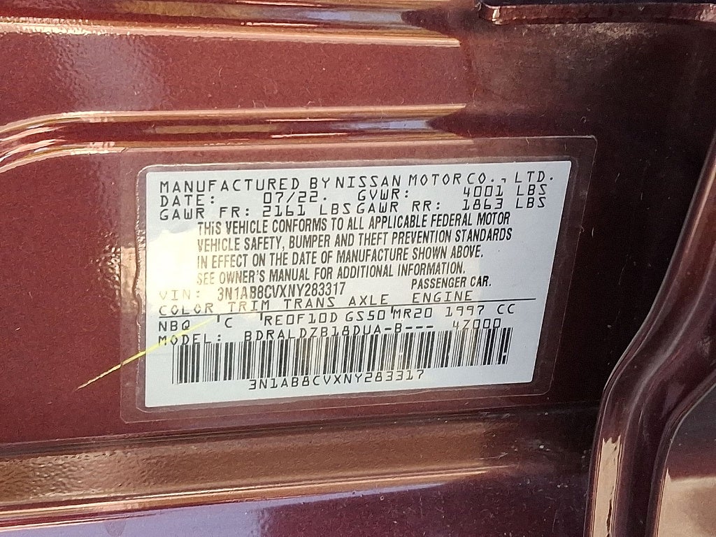 2022 Nissan Sentra SV